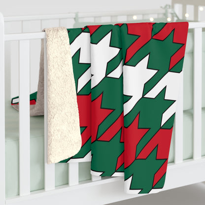 Mexico Retro Houndstooth Blanket Throw
