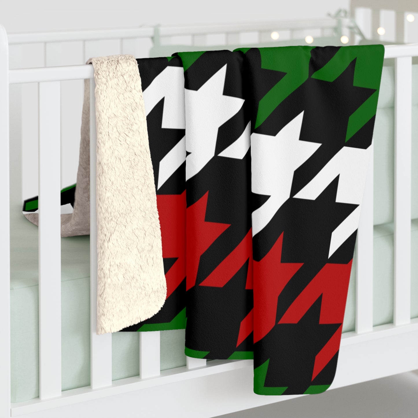 Kenya Retro Houndstooth Blanket Throw