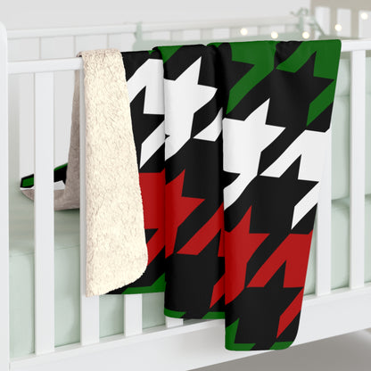 Kenya Retro Houndstooth Blanket Throw