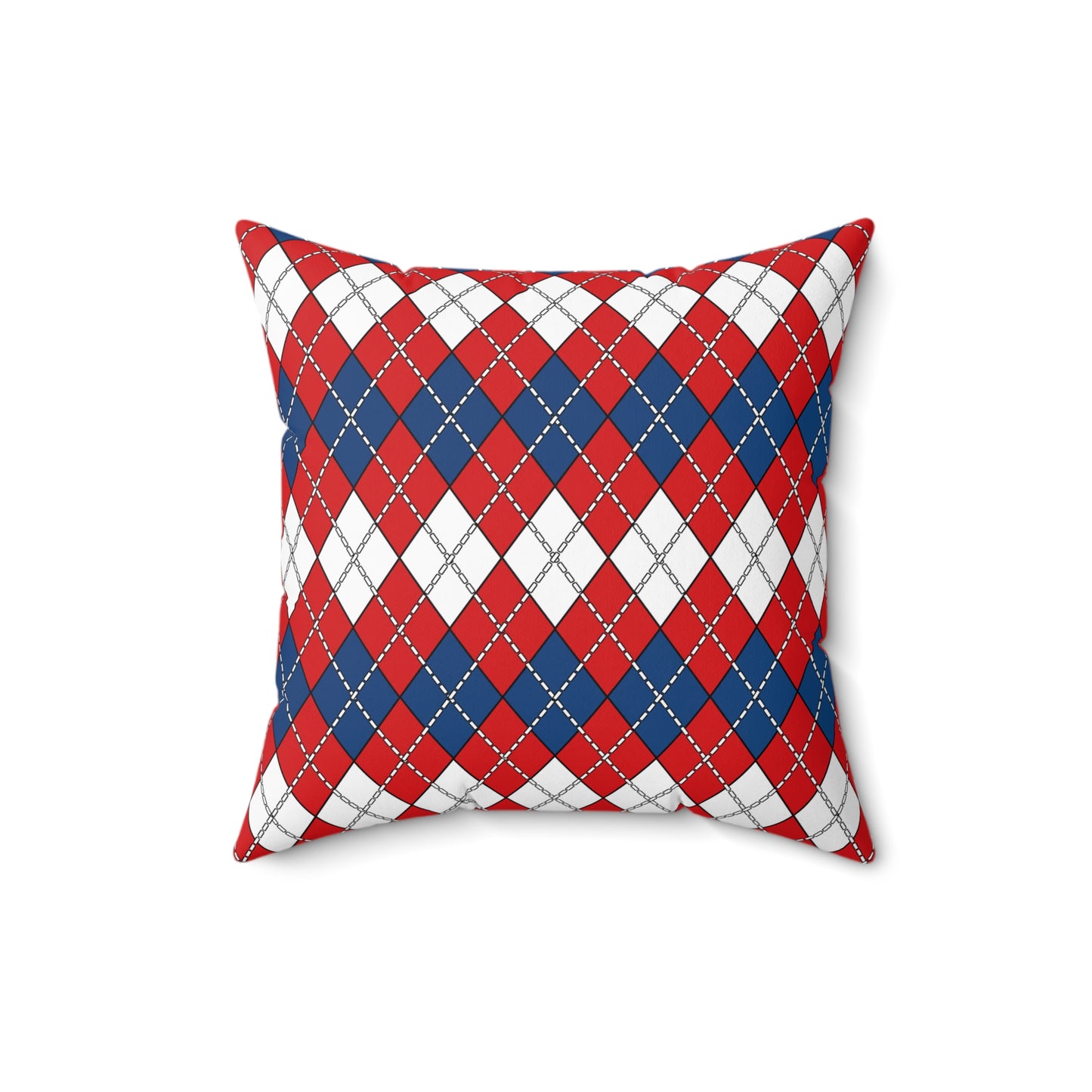 Czechia Retro Argyle Cushion Pillow