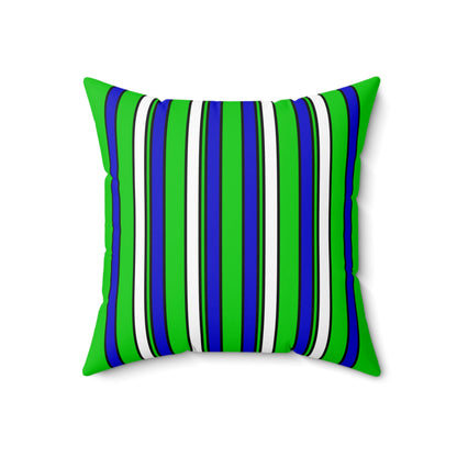 Sierra Leone Retro Stripes Cushion Pillow