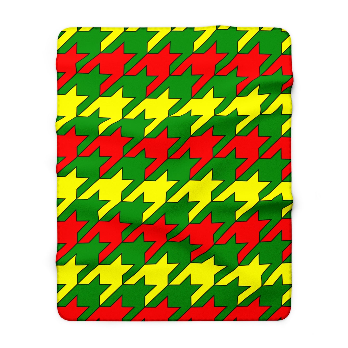 Guinea Retro Houndstooth Blanket Throw