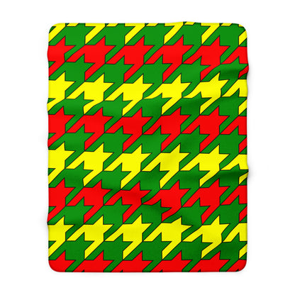 Guinea Retro Houndstooth Blanket Throw