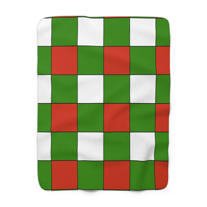 Hungary Retro Check Blanket Throw