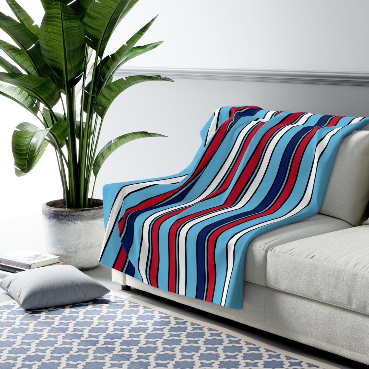 Fiji Retro Stripes Blanket Throw