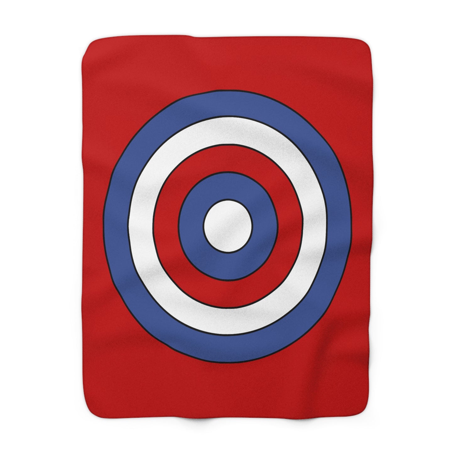 Democratic Peoples Republic Of Korea Retro Target Blanket Throw