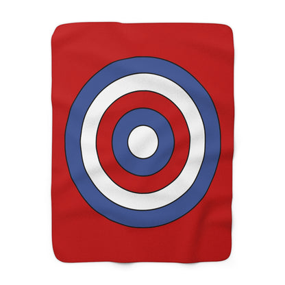 Democratic Peoples Republic Of Korea Retro Target Blanket Throw
