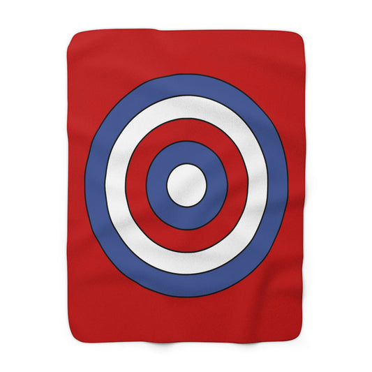 Democratic Peoples Republic Of Korea Retro Target Blanket Throw