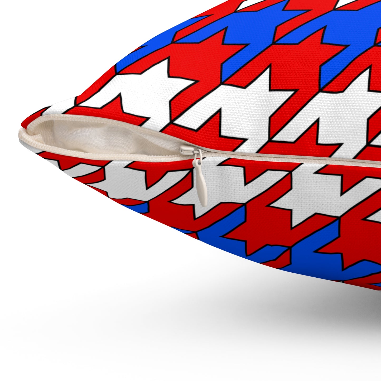 Puerto Rico Retro Houndstooth Cushion Pillow