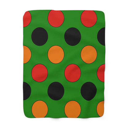 Zambia Retro Polka Dots Blanket Throw