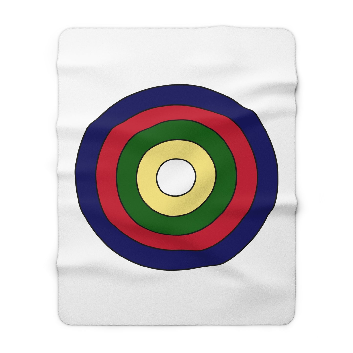 Diego Garcia Retro Target Blanket Throw