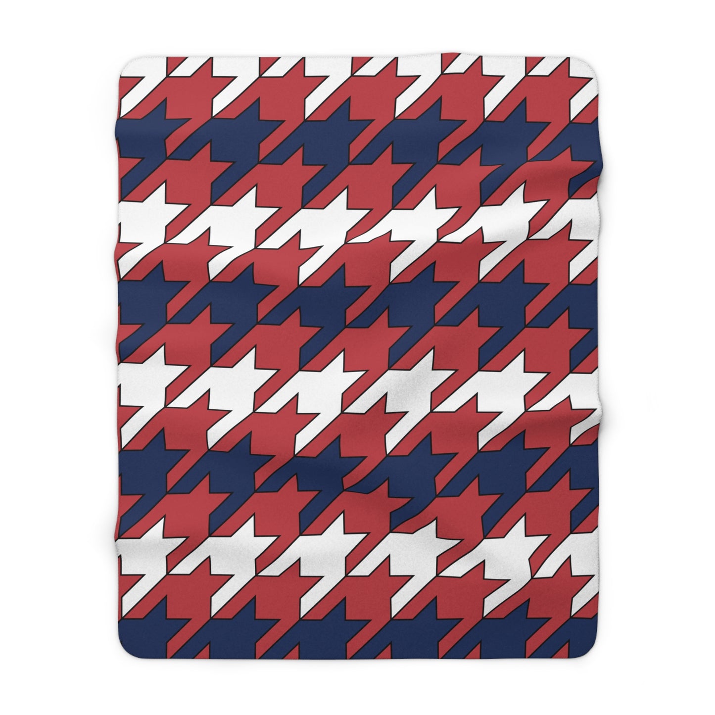 United States Minor Outlying Islands Retro Houndstooth Blanket Throw