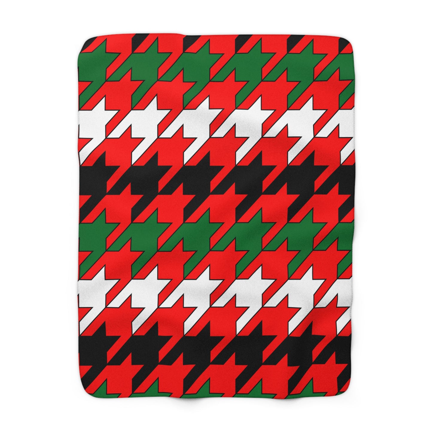 United Arab Emirates Retro Houndstooth Blanket Throw