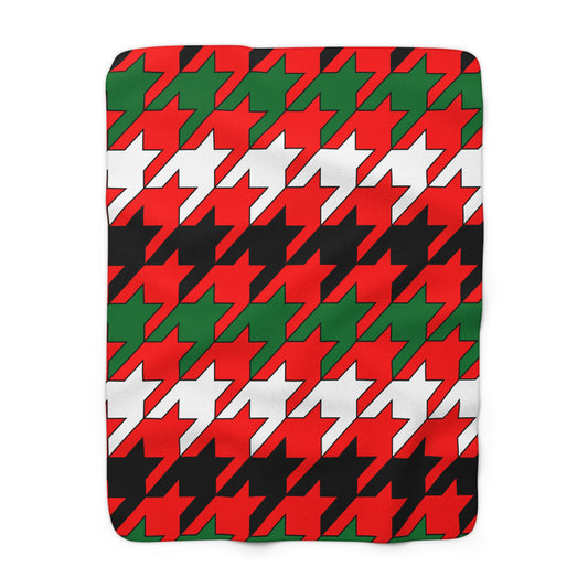 United Arab Emirates Retro Houndstooth Blanket Throw