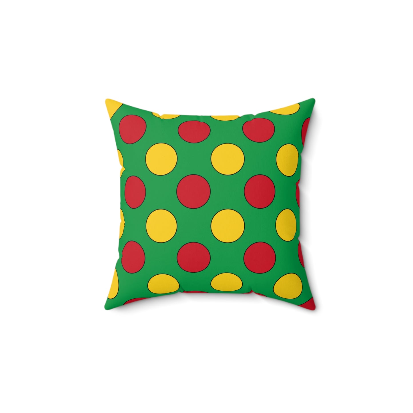 Guinea Bissau Retro Polka Dots Cushion Pillow