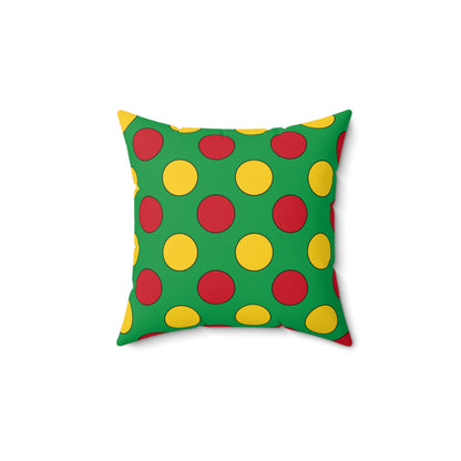 Guinea Bissau Retro Polka Dots Cushion Pillow