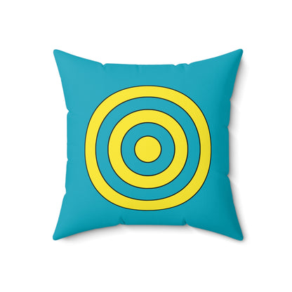 Kazakhstan Retro Target Cushion Pillow
