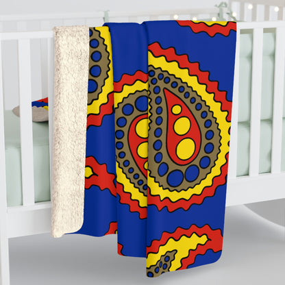 Moldova Retro Paisley Blanket Throw