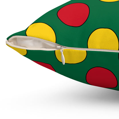 Ghana Retro Polka Dots Cushion Pillow