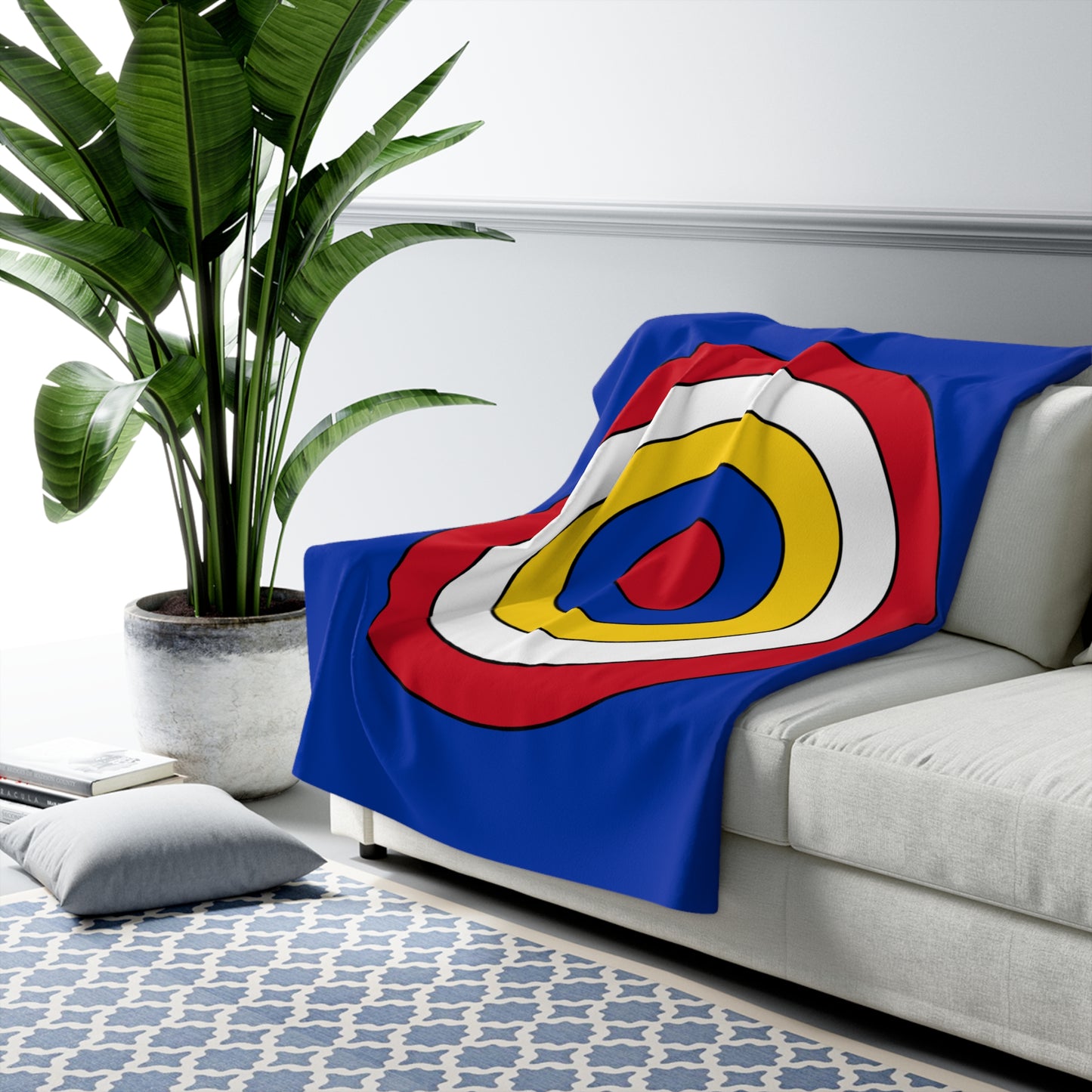 Philippines Retro Target Blanket Throw