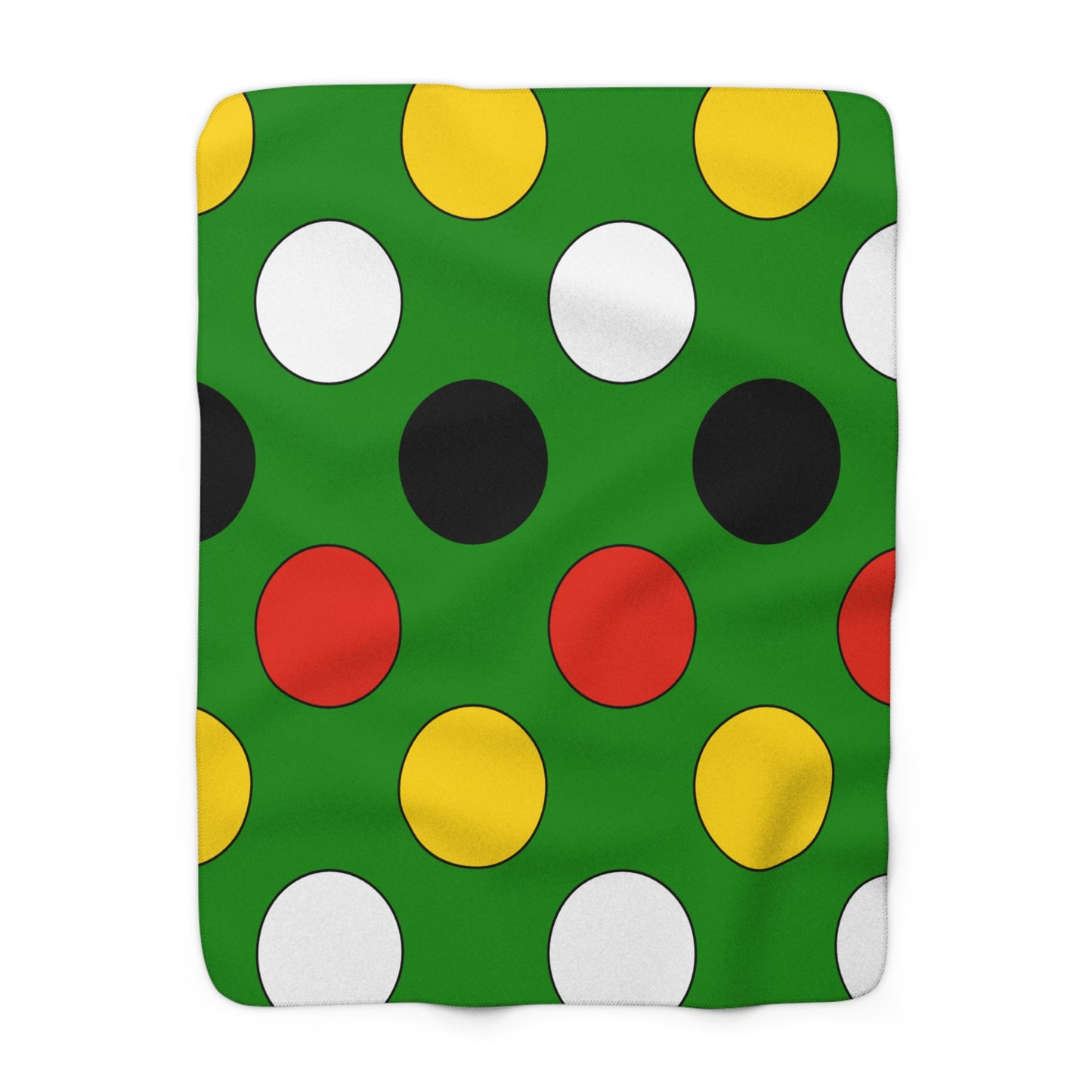 Dominica Retro Polka Dots Blanket Throw