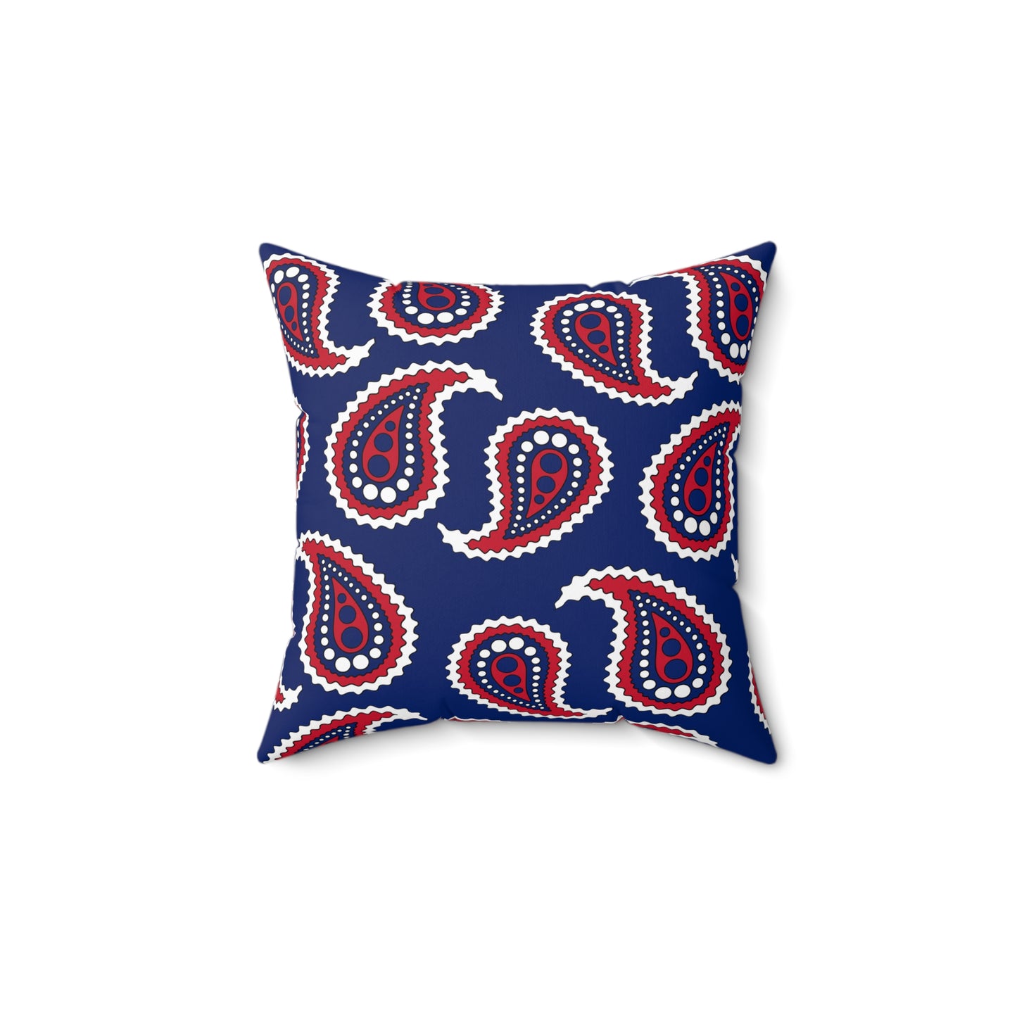 Ascension Island Retro Paisley Cushion Pillow