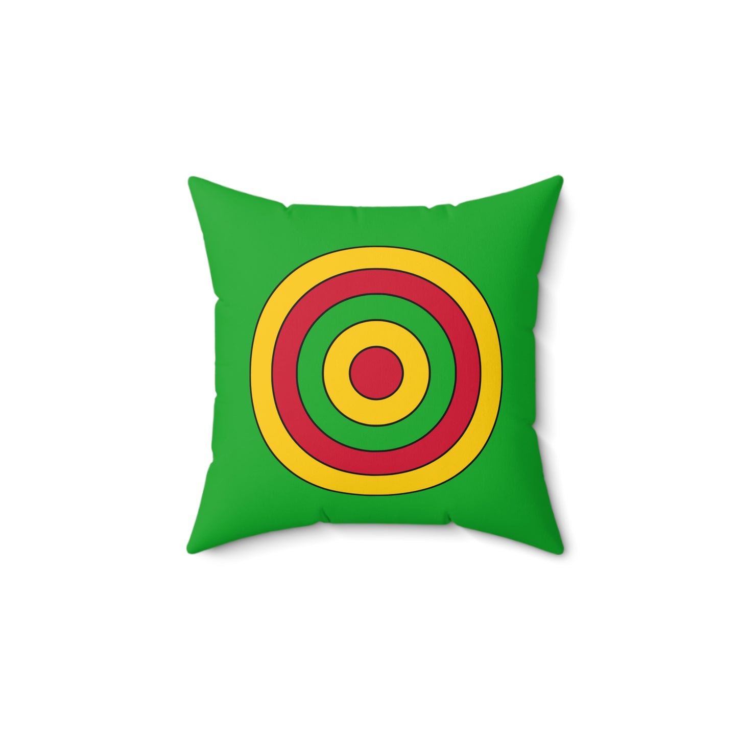 Sao Tome And Principe Retro Target Cushion Pillow