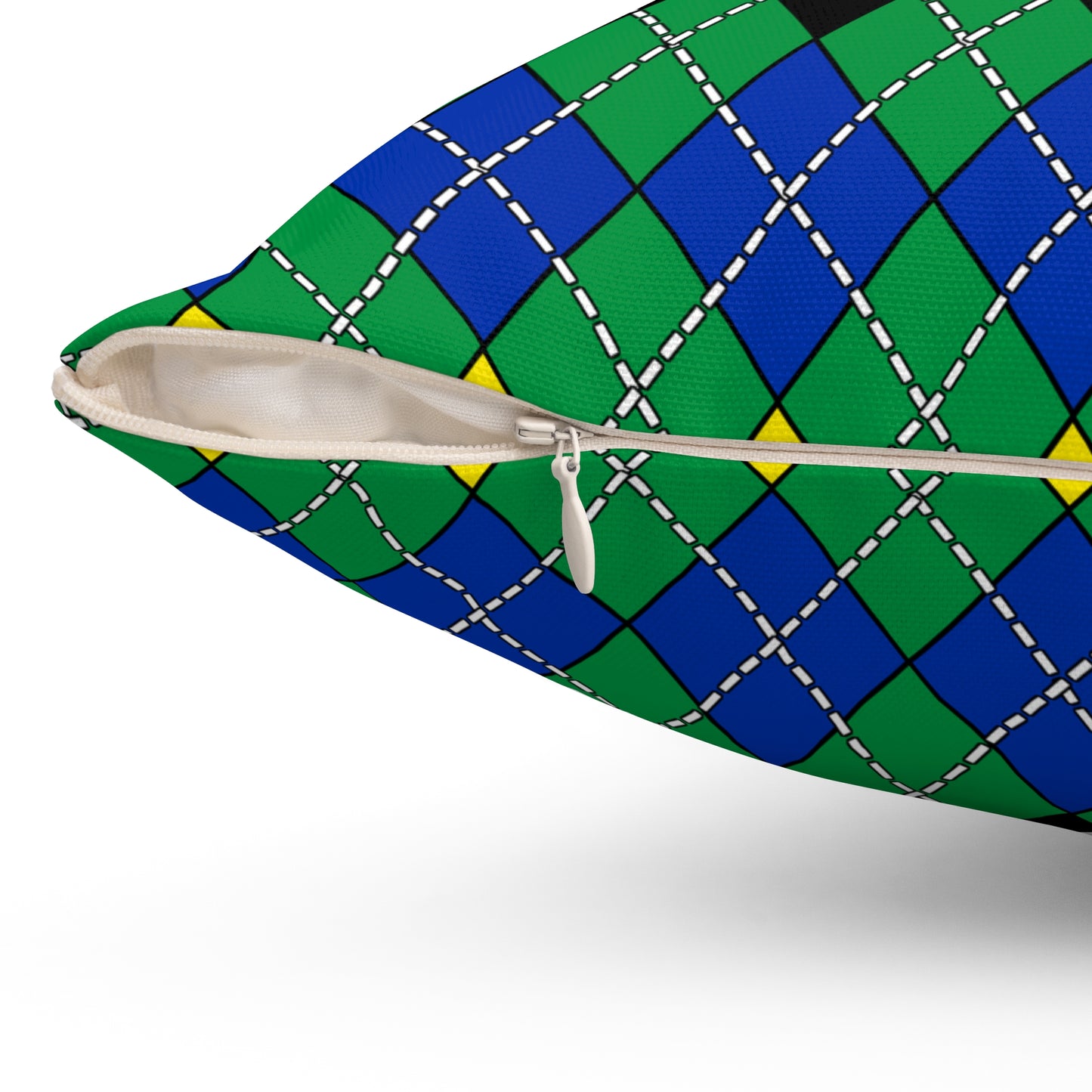 New Caledonia Retro Argyle Cushion Pillow