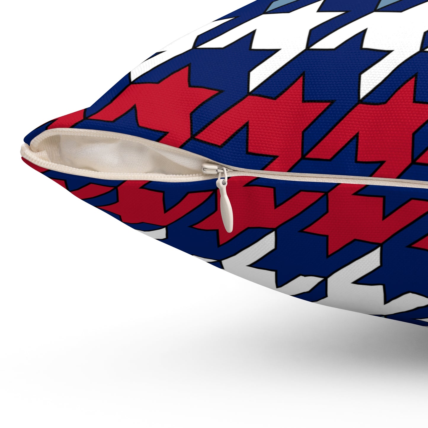 Falkland Islands Retro Houndstooth Cushion Pillow