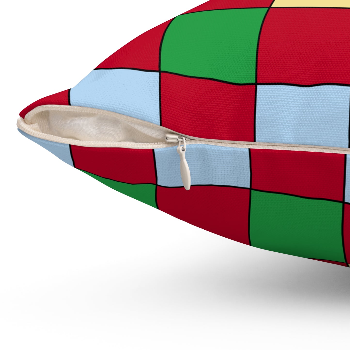 Eritrea Retro Check Cushion Pillow