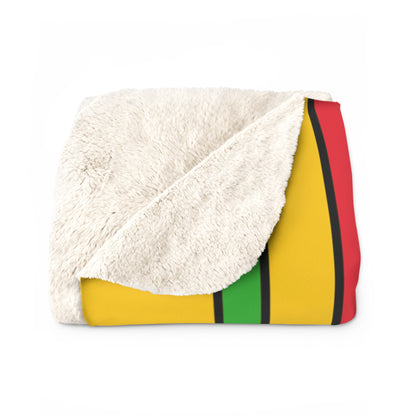 Myanmar Retro Stripes Blanket Throw