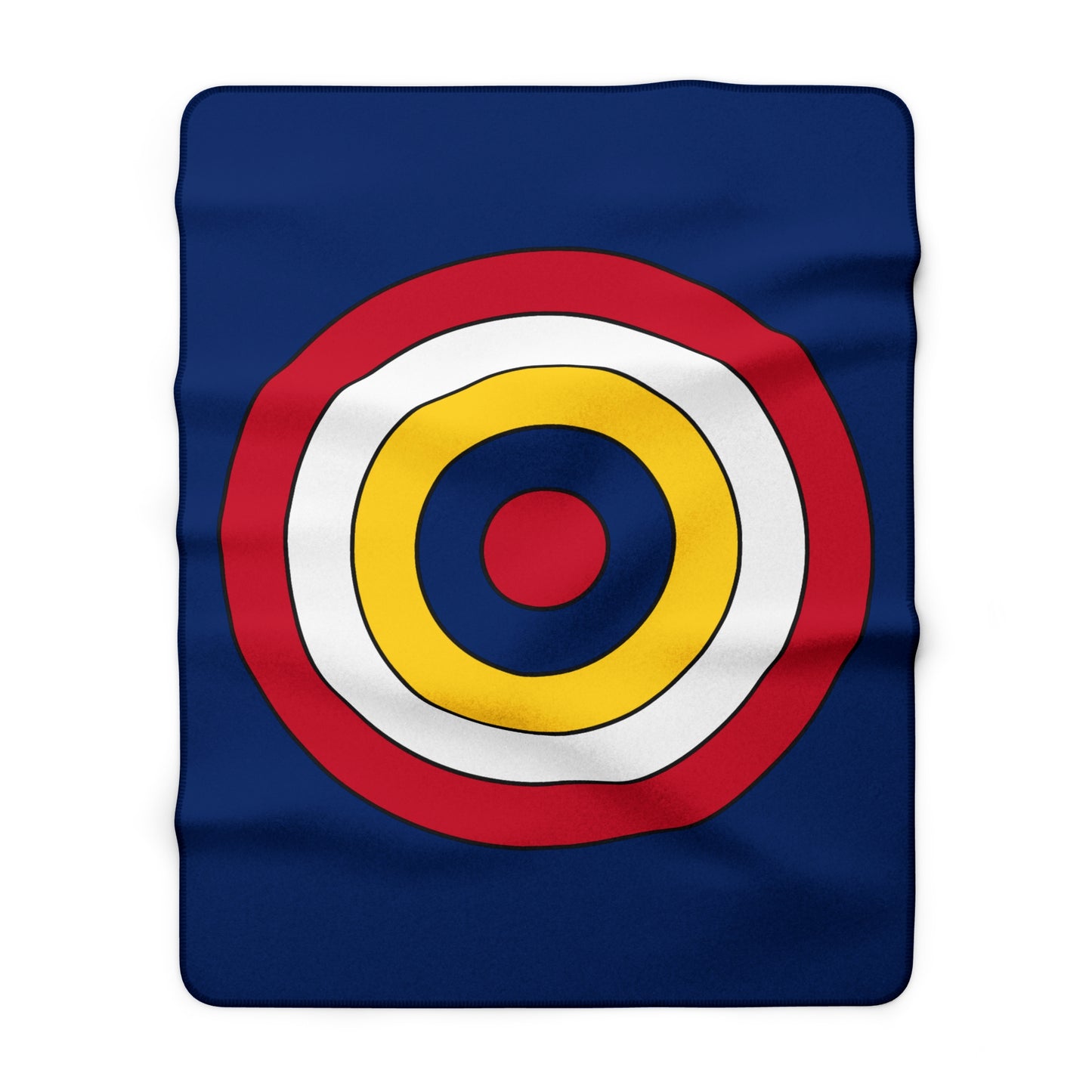 Turks And Caicos Islands Retro Target Blanket Throw