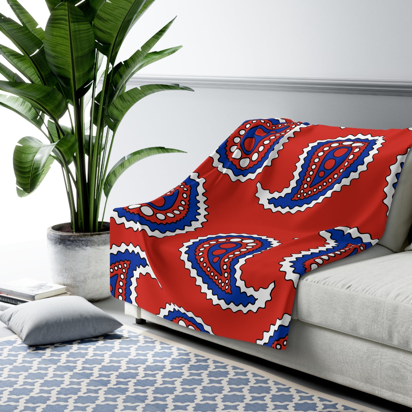 Chile Retro Paisley Blanket Throw