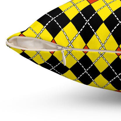Uganda Retro Argyle Cushion Pillow