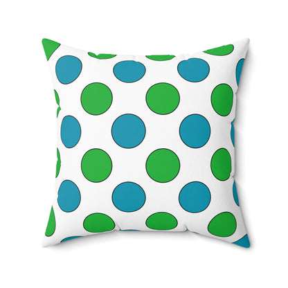Uzbekistan Retro Polka Dots Cushion Pillow