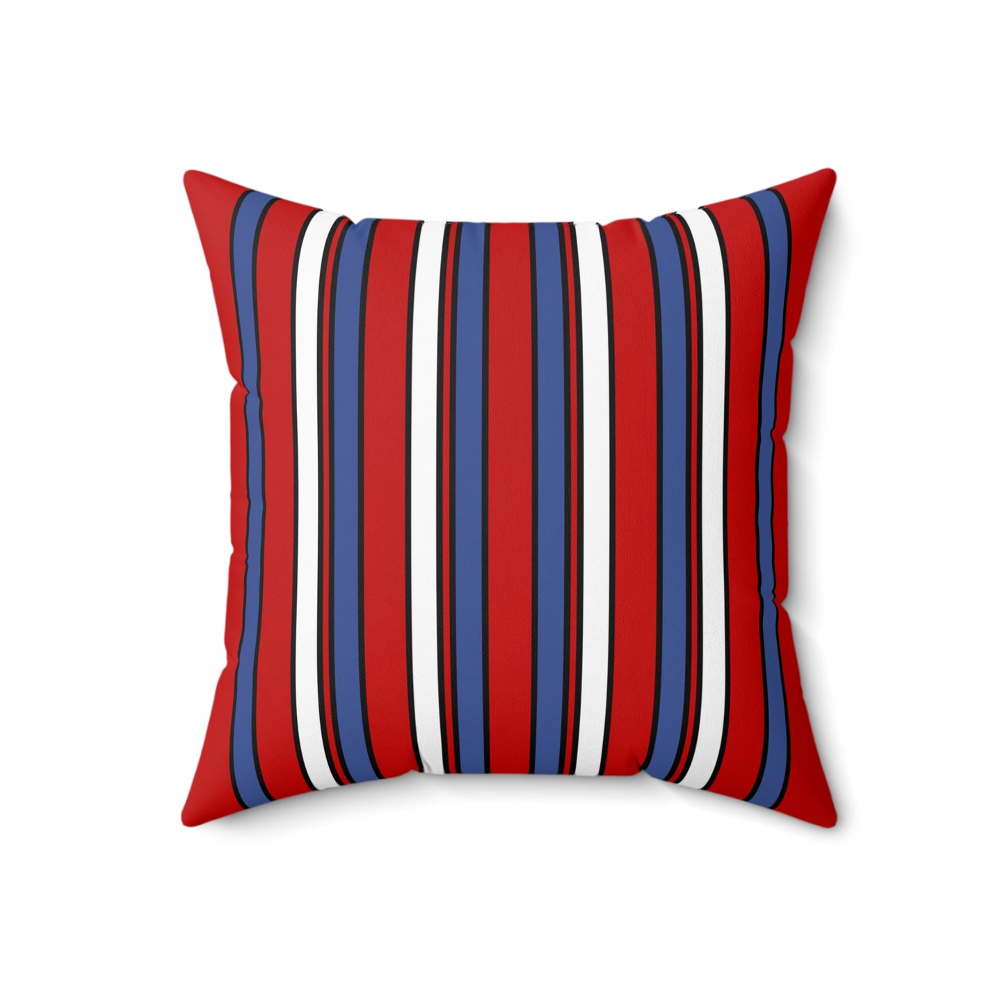 Democratic Peoples Republic Of Korea Retro Stripes Cushion Pillow