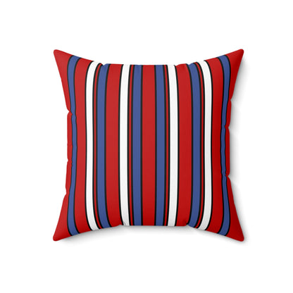 Democratic Peoples Republic Of Korea Retro Stripes Cushion Pillow