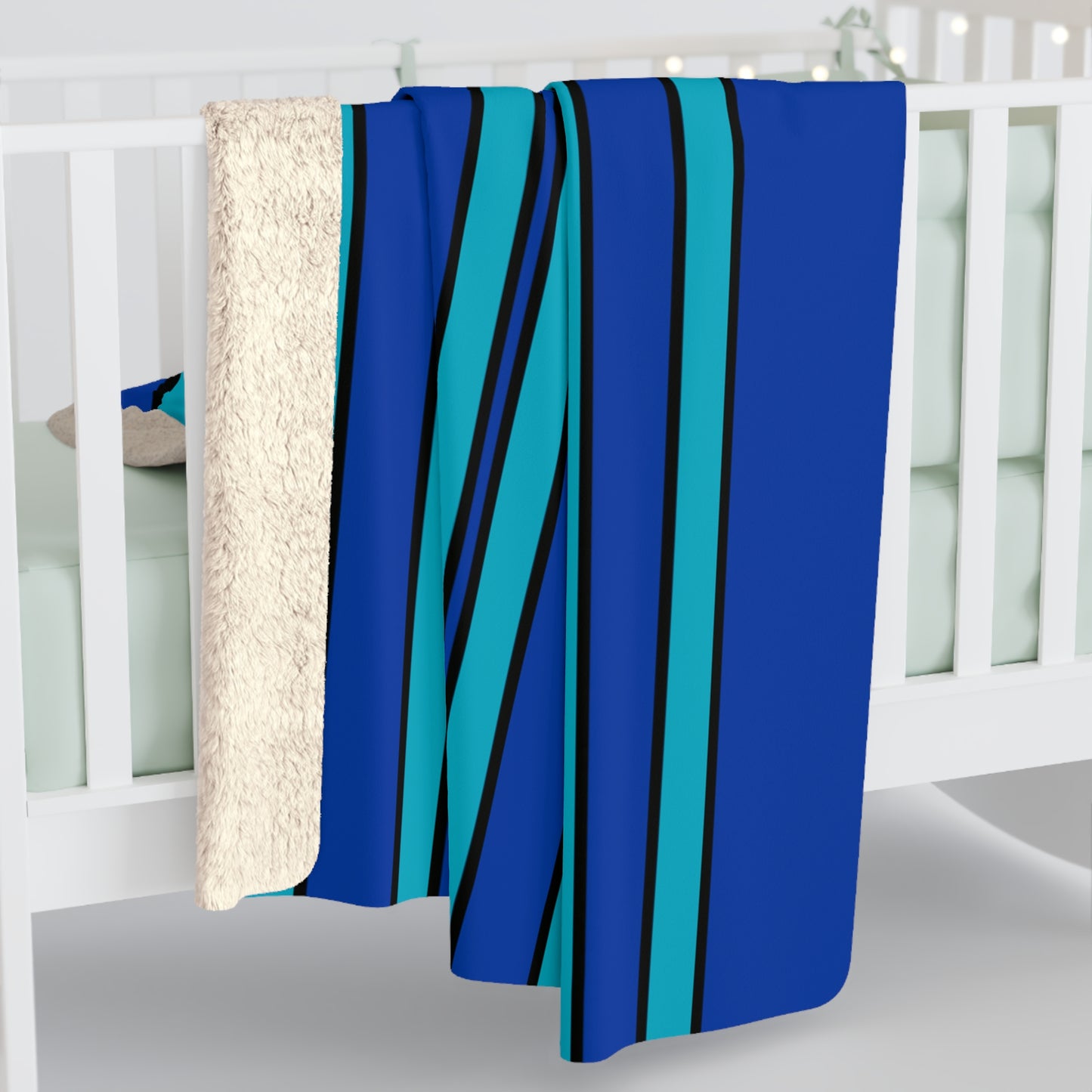 Pacific Islands Retro Stripes Blanket Throw