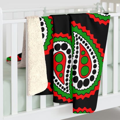 Sudan Retro Paisley Blanket Throw