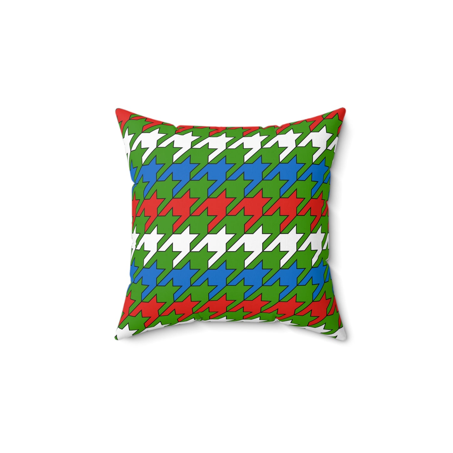 Equatorial Guinea Retro Houndstooth Cushion Pillow