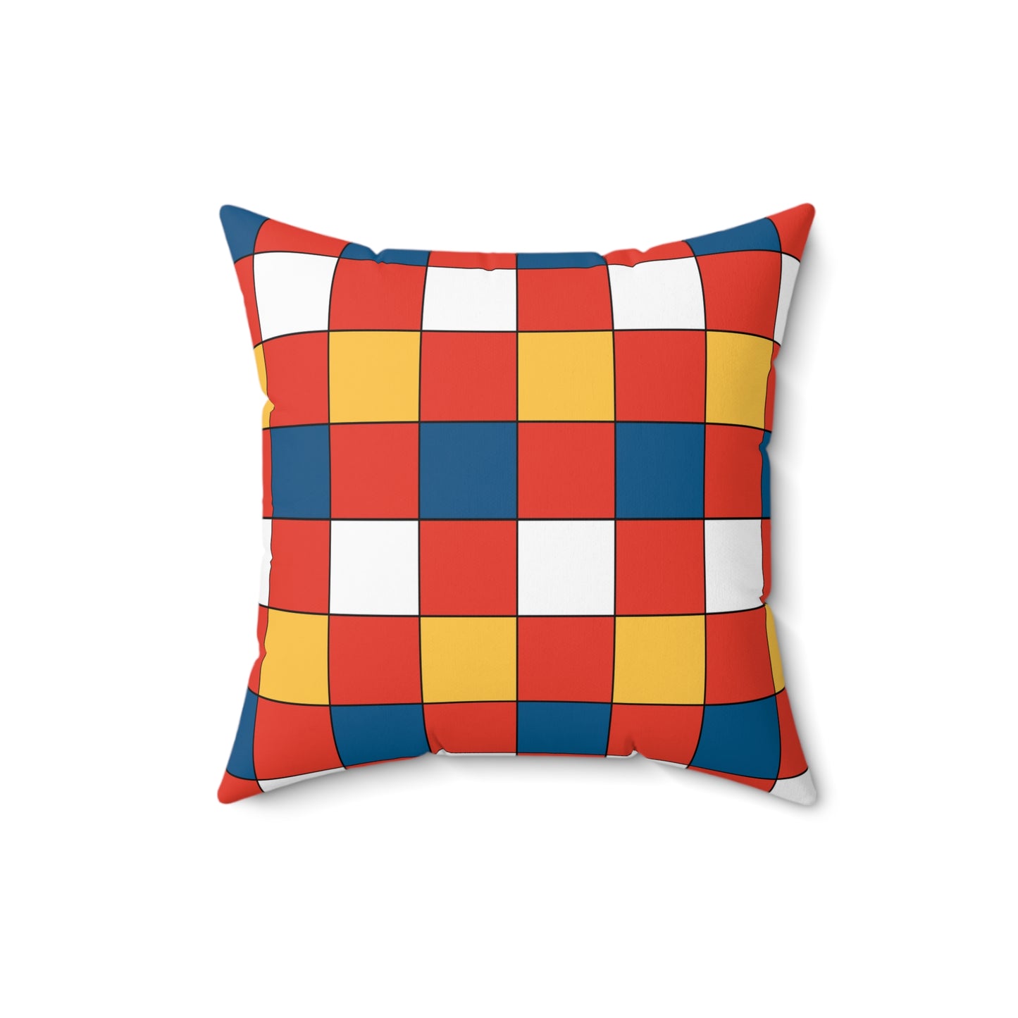 Kiribati Retro Check Cushion Pillow