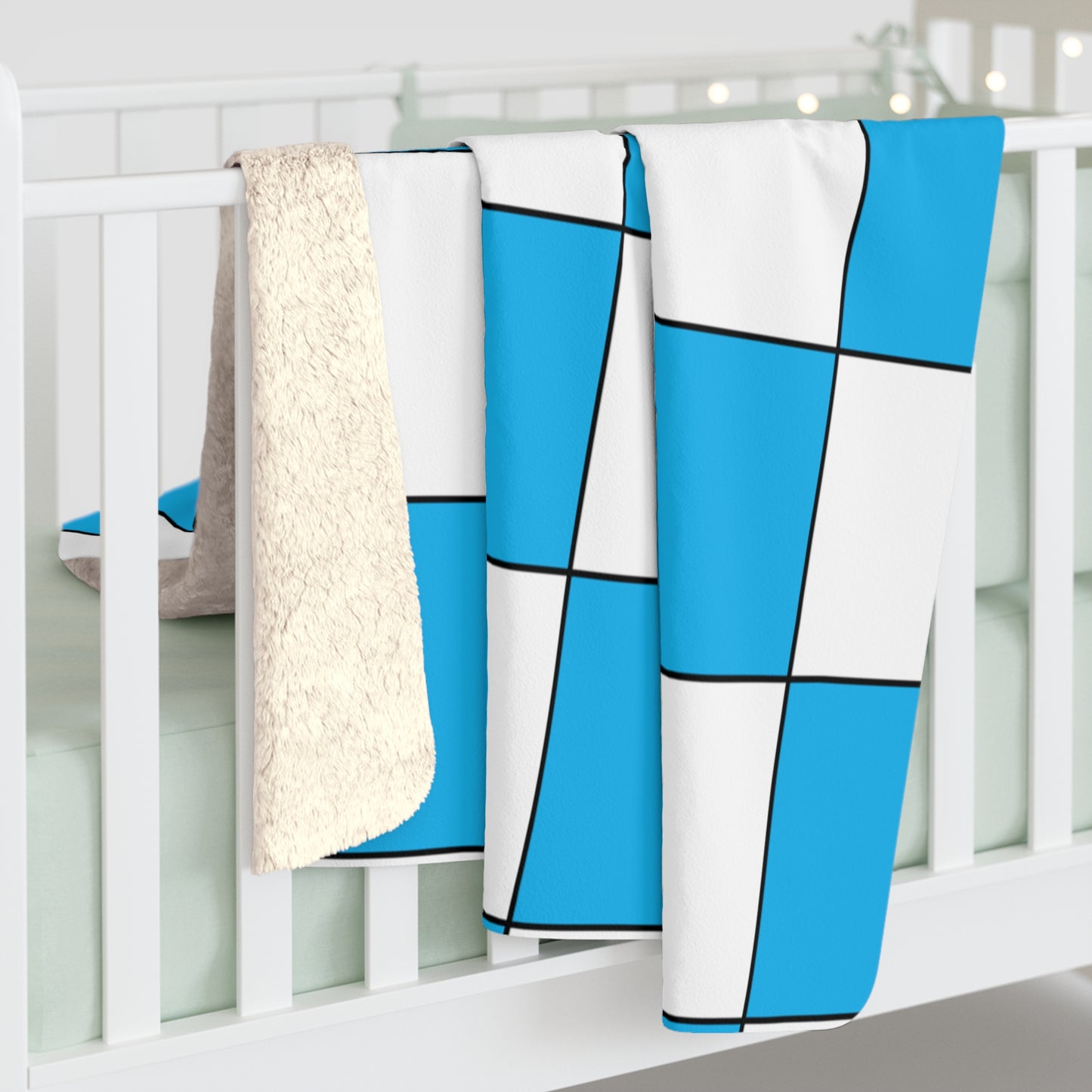 San Marino Retro Check Blanket Throw