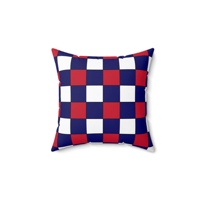 South Georgia And The South Sandwich Islands Retro Check Cushion Pillow