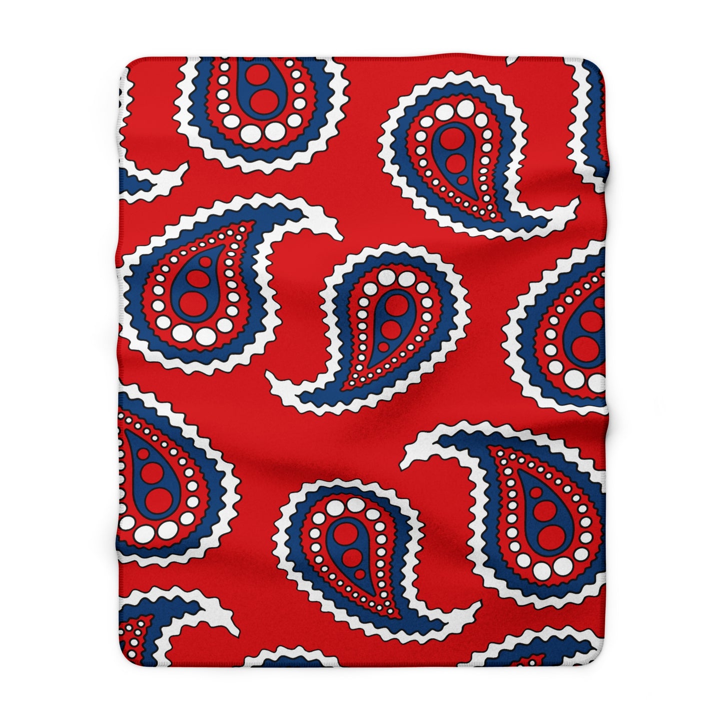 Czechia Retro Paisley Blanket Throw