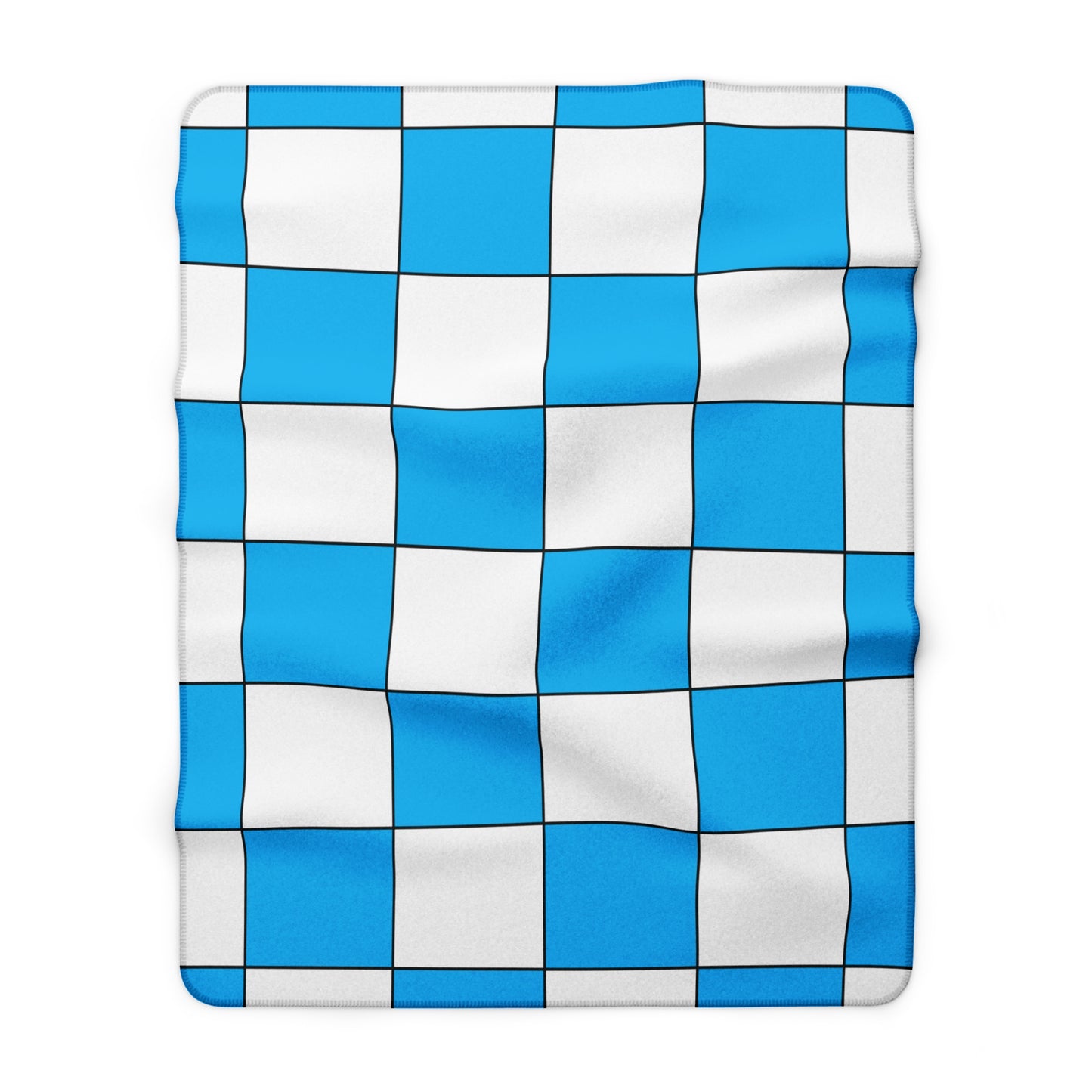 San Marino Retro Check Blanket Throw