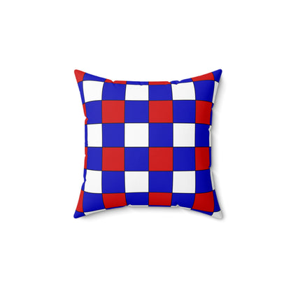 Slovenia Retro Check Cushion Pillow