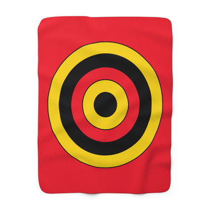 Belgium Retro Target Blanket Throw