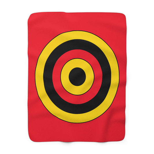 Belgium Retro Target Blanket Throw