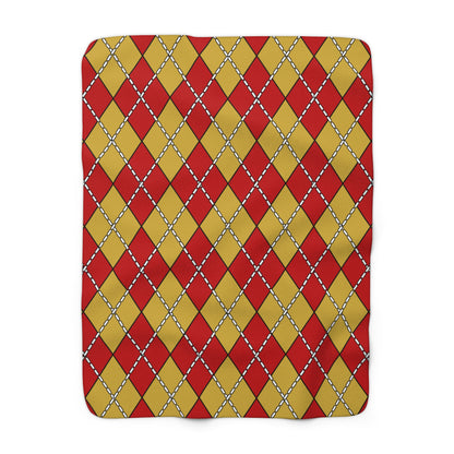 Montenegro Retro Argyle Blanket Throw