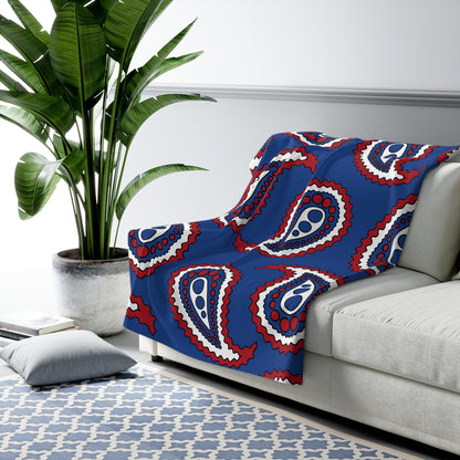 Netherlands Retro Paisley Blanket Throw